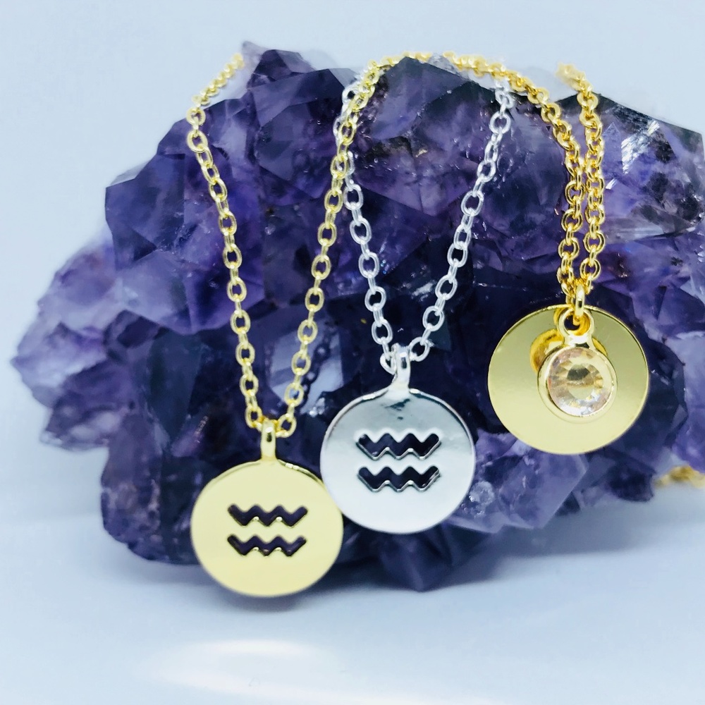 Aquarius Zodiac Necklaces